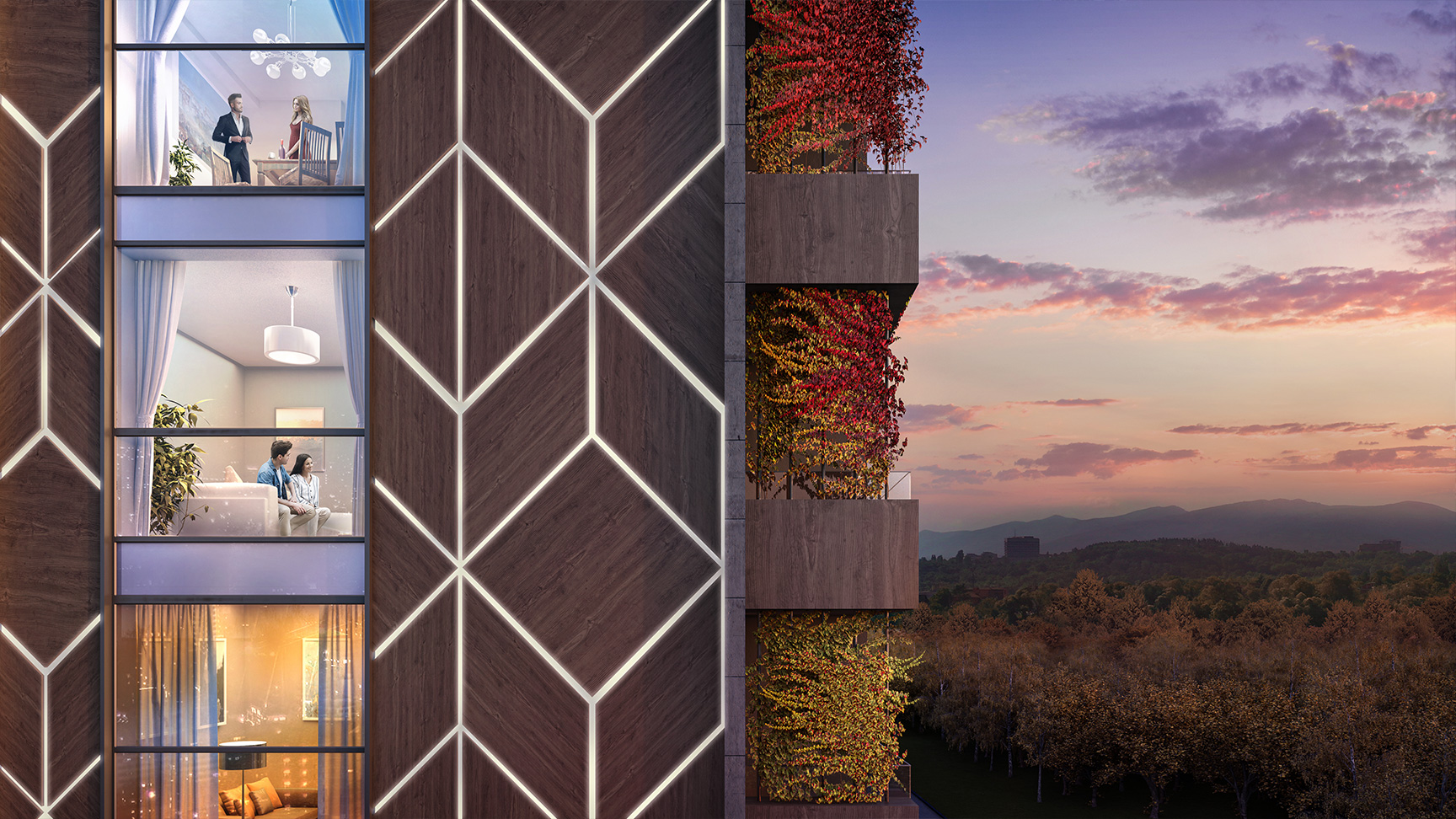 №F15 и №D17, ет.3 в жилищна сграда "МАУНТИН ДРИЙМ"